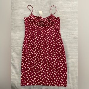 aeropostale short red flower summer dress